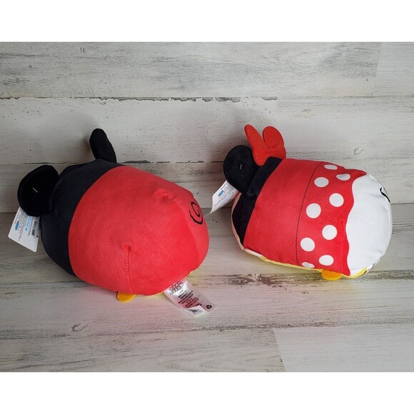 Disney TSUM TSUM 7" Mickey and Minnie Mouse Set of 2 Plush NEW! - Picture 3 of 7